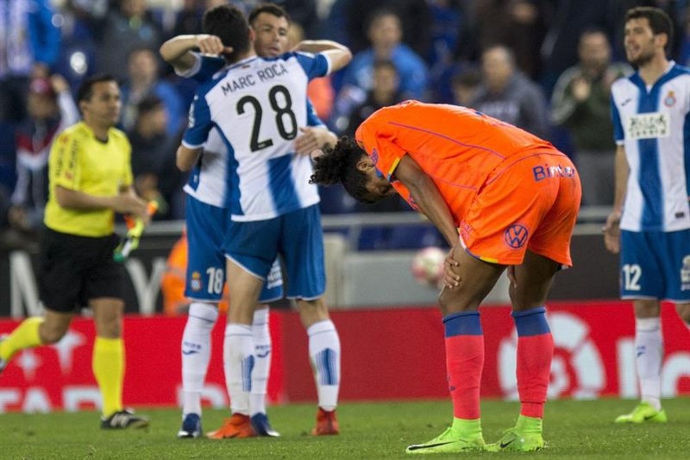 Lemos no pudo evitar la derrota de Las Palmas. EFE