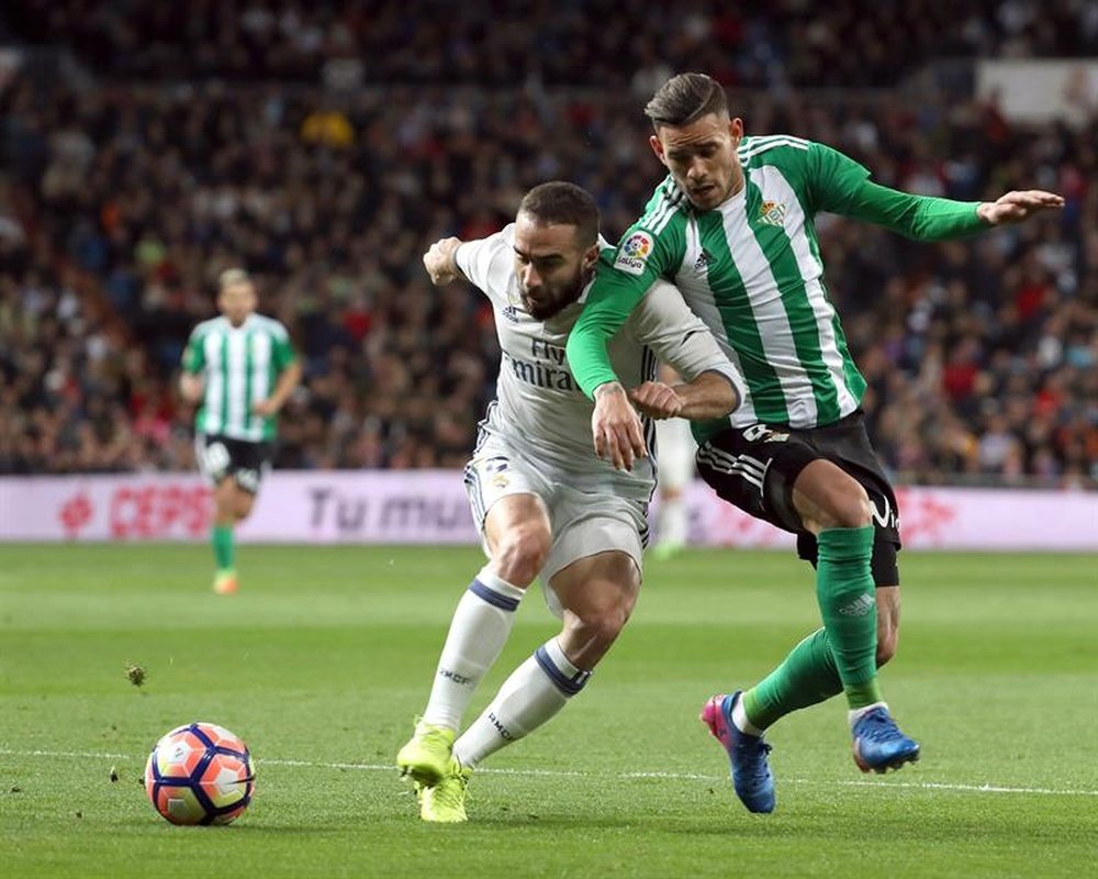 'Tonny' Sanabria disputó los noventa minutos del duelo contra el Madrid. EFE