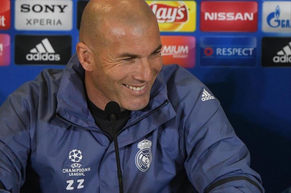 Zidane elogiou Cristiano na coletiva de imprensa. EFE/Arquivo