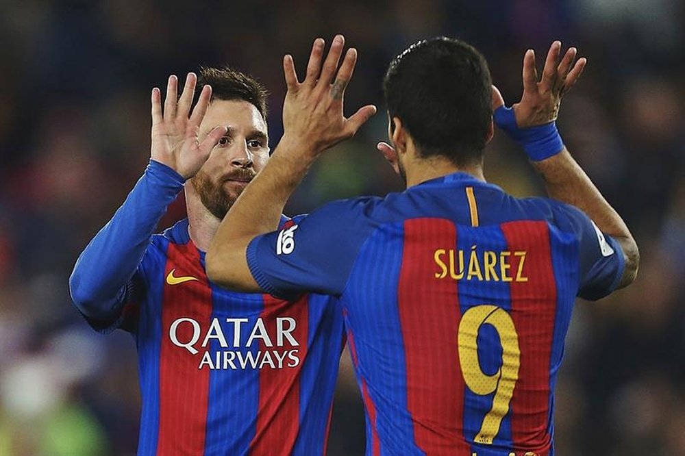 Messi and Suarez were both on the score-sheet. EFE