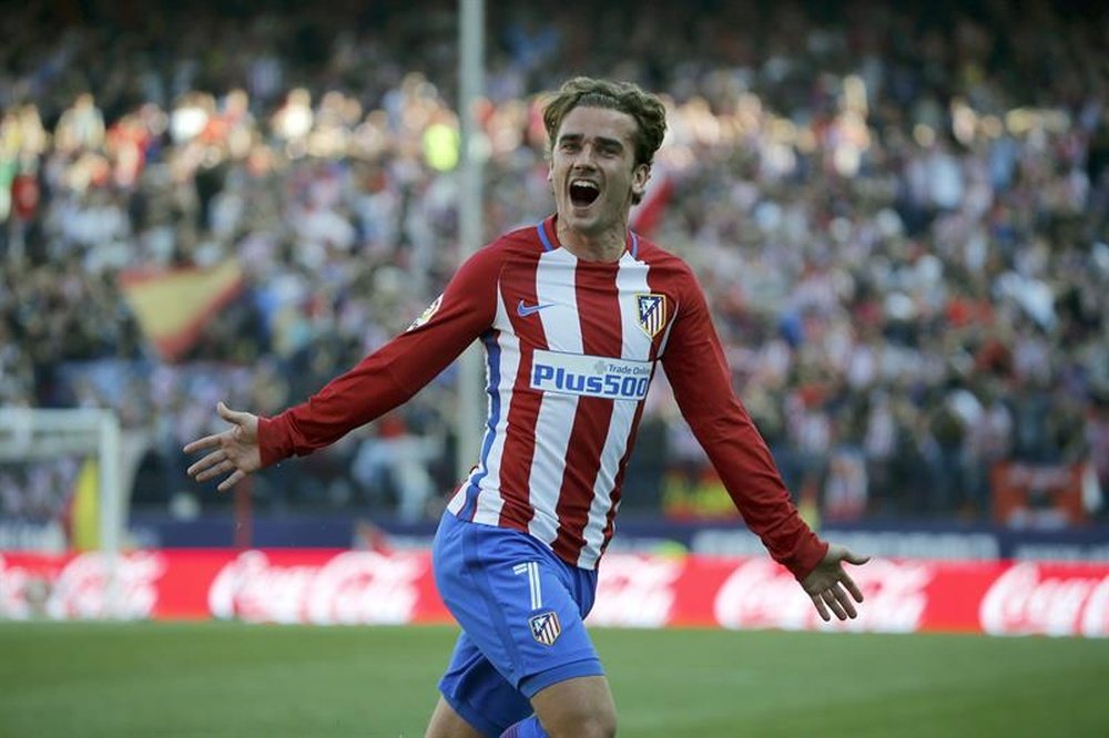 L'attaquant français de l'Atletico Madrid Antoine Griezmann dans un match de Liga. EFE