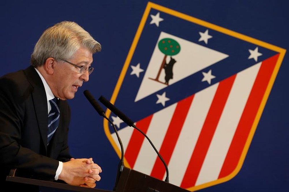 Le président de l'Atletico Madrid, Enrique Cerezo. EFE