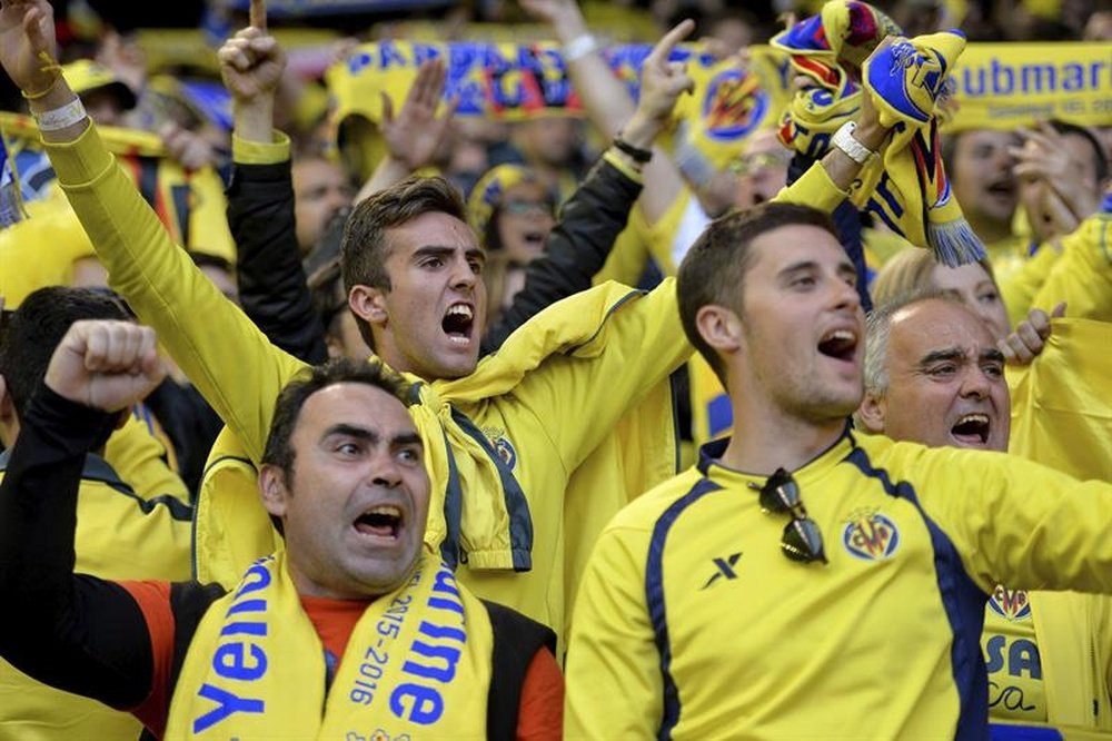 La afición no piensa dejar solo a su Villarreal esta temporada. EFE