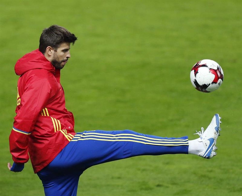 Piqué dejó titulares jugosos tras el partido entre Francia y España. EFE
