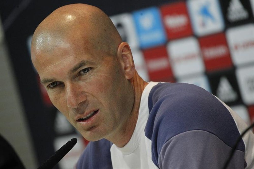 Zinédine Zidane a répondu simplement aux déclarations de Piqué. EFE