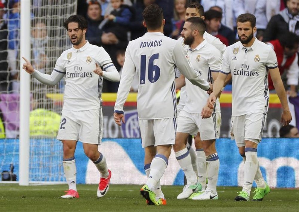 El Real Madrid remonta muchos partidos en los últimos compases de los encuentros. EFE