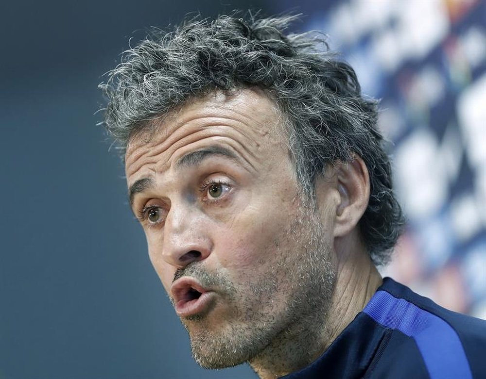 Luis Enrique will leave his post at Barcelona at the end of the season. EFE