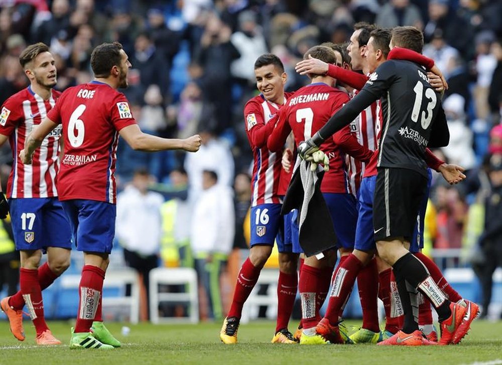 El Atlético marcó tres goles en menos de 20 minutos ante Las Palmas. EFE/Archivo