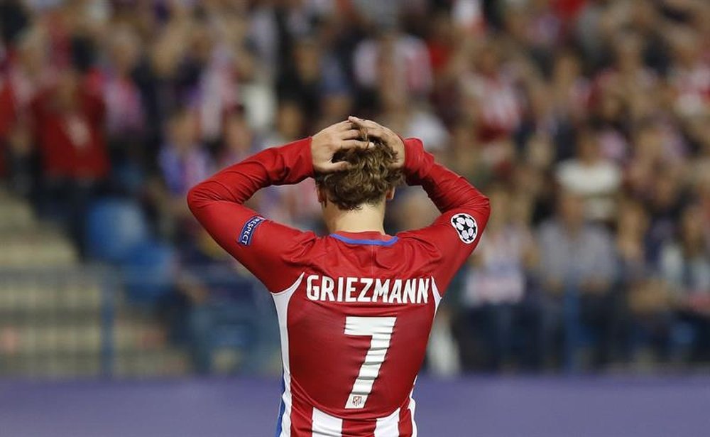 Antoine Griezmann au Calderon durant un match de Liga. EFE