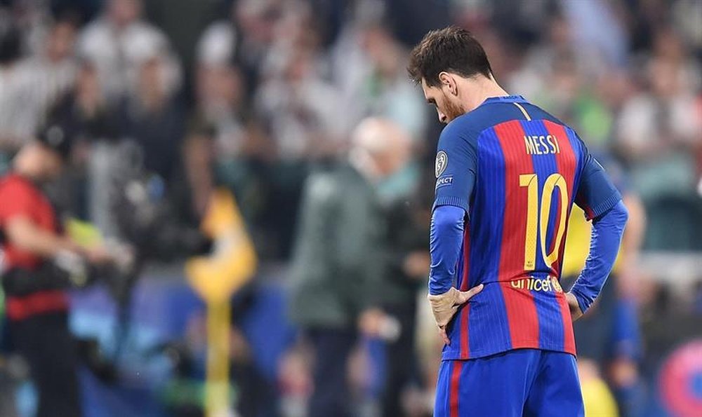 If Messi does not score, Barcelona are out. EFE/Archivo