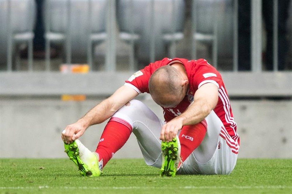 Robben was not impressed with his side's performance. EFE/EPA