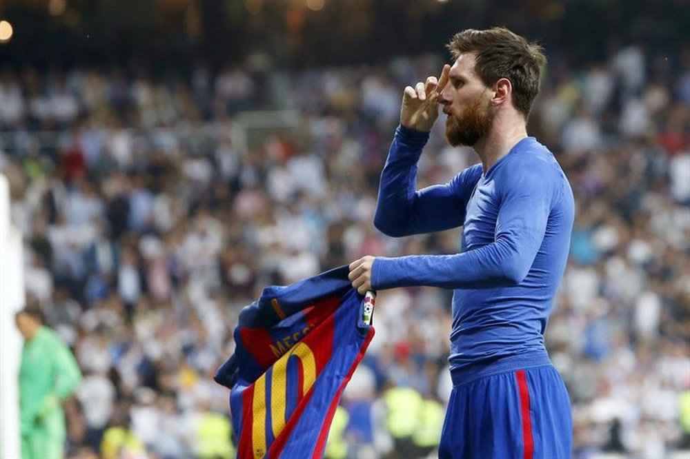 Messi volvió a ser clave en el choque ante Osasuna. EFE