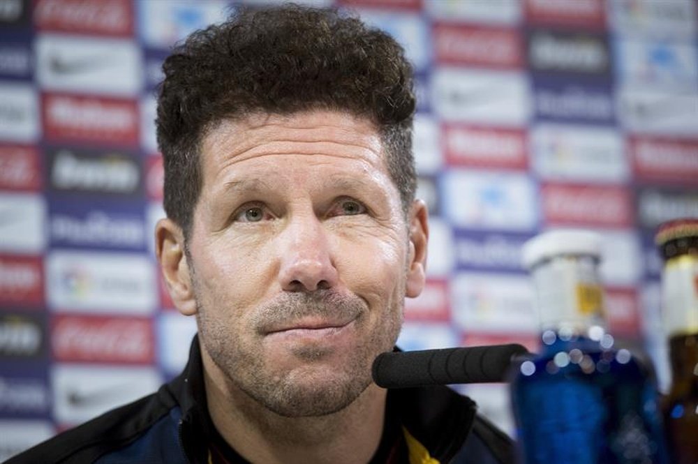 Simeone poursuivra à la tête de l'Atlético de Madrid la saison prochaine. EFE