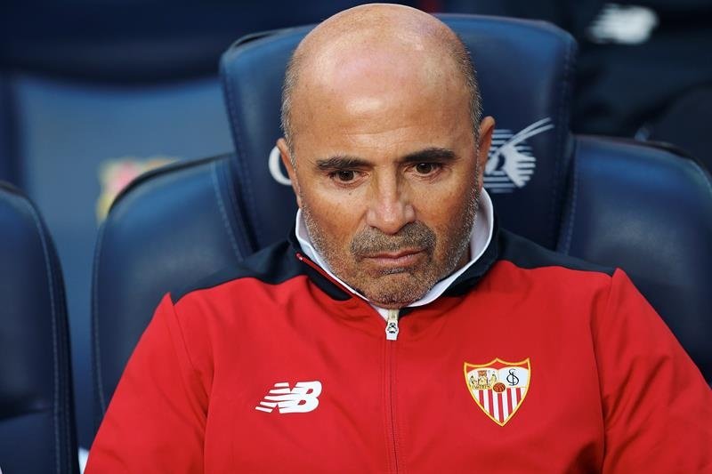 El técnico del Sevilla lamentó la falta de puntería. EFE