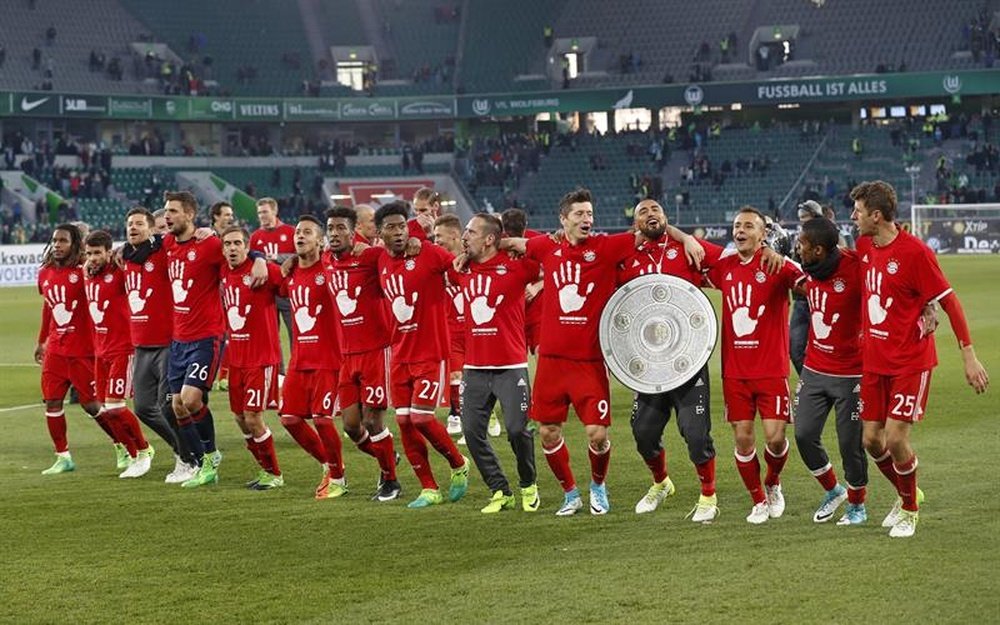 El Bayern ganó su quinta Bundesliga consecutiva. EFE/EPA