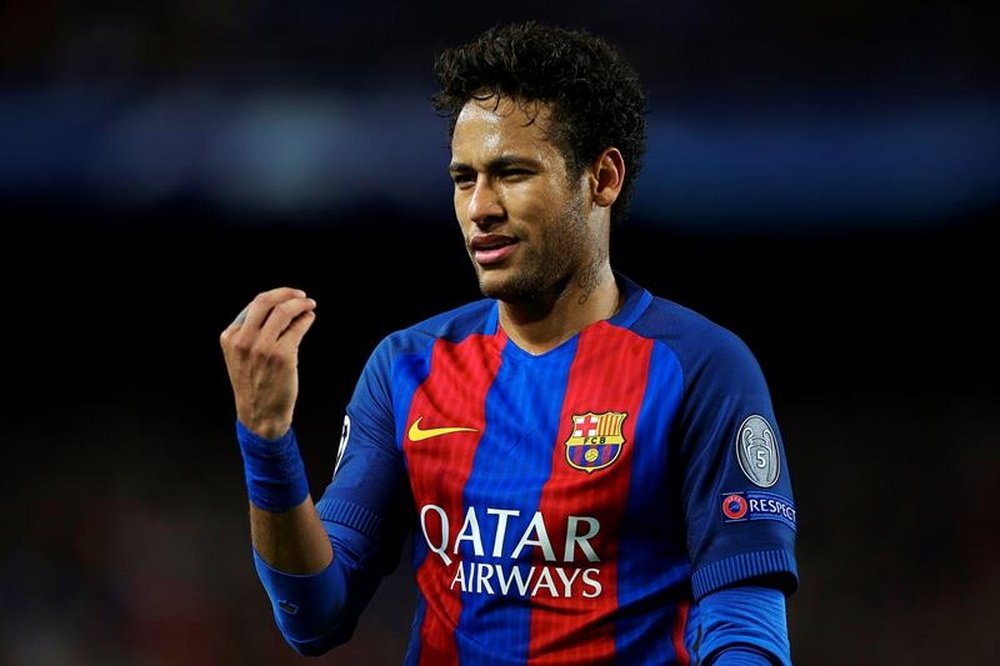 L'attaquant brésilien du FC Barcelone, Neymar, lors d'un match de Liga. EFE