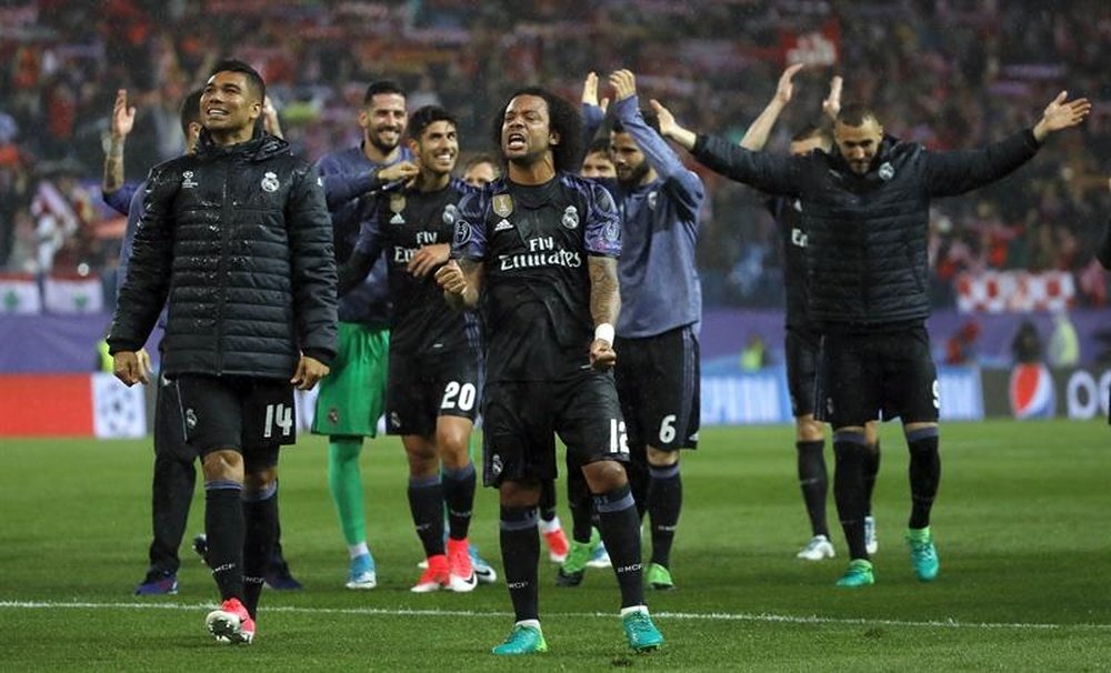 Marcelo est heureux au Real Madrid et il veut y rester encore et encore. AFP