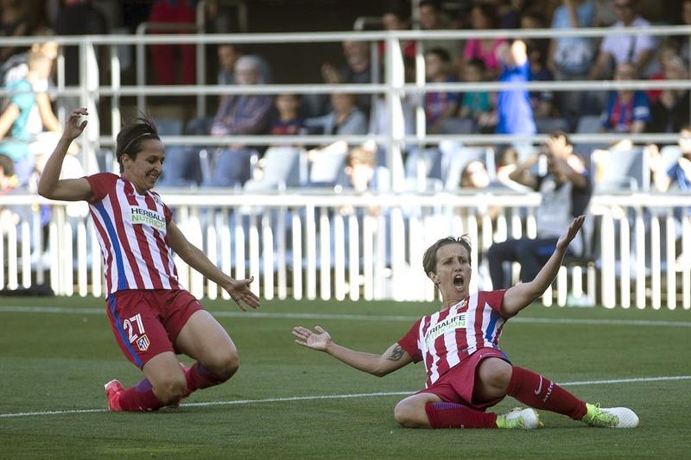 Marta Corredera marcó el único gol del encuentro. EFE