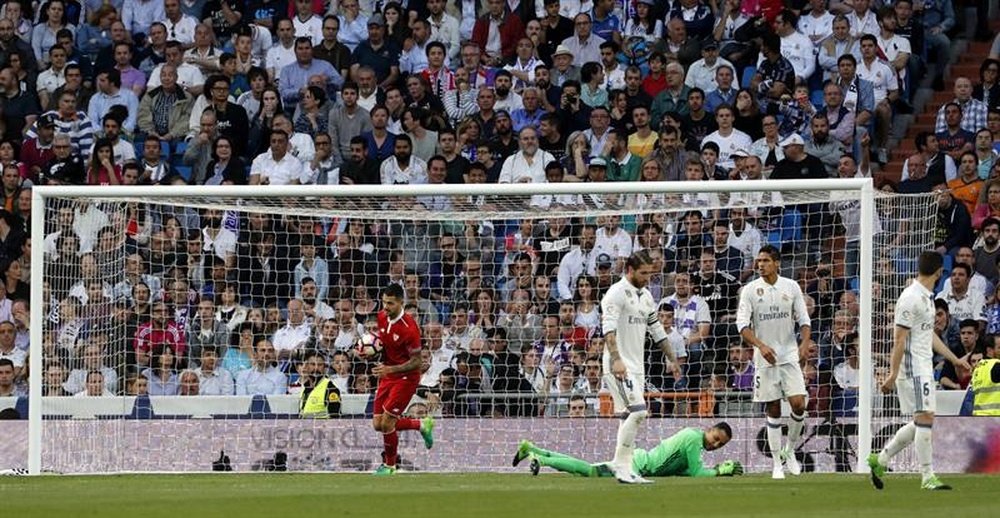 Jovetic volvió a marcar al Real Madrid, un clásico del montenegrino. EFE