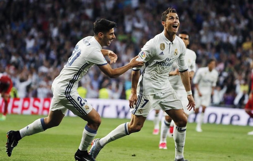 Ronaldo scored a double against his favourite La Liga opponents. EFE