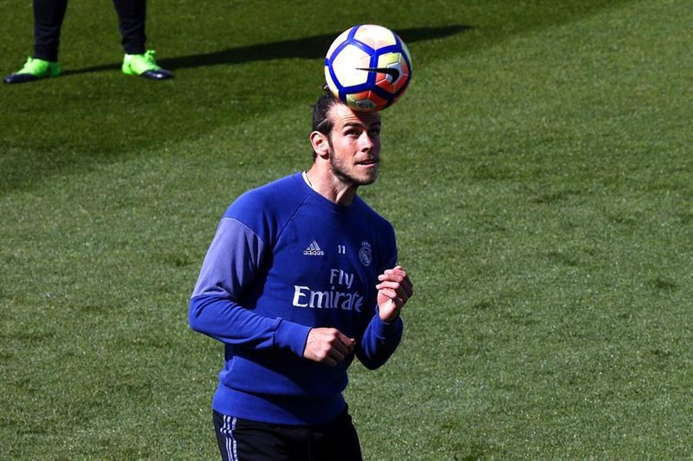 El centrocampista galés del Real Madrid, Gareth Bale, durante un entrenamiento. EFE/Archivo
