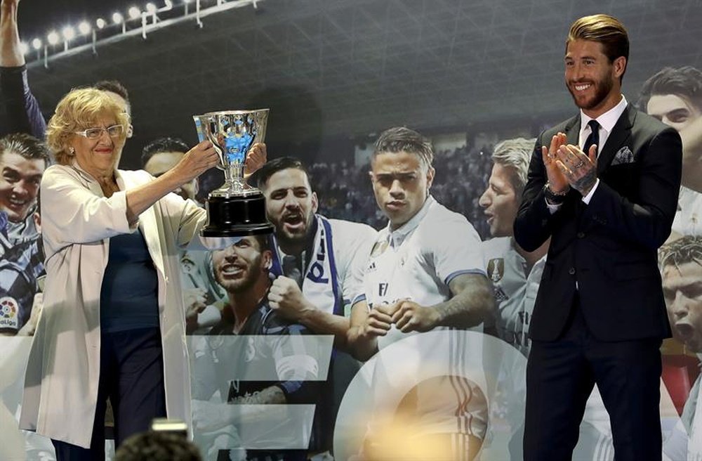 O Real Madrid se sagrou campeão da LaLiga. EFE