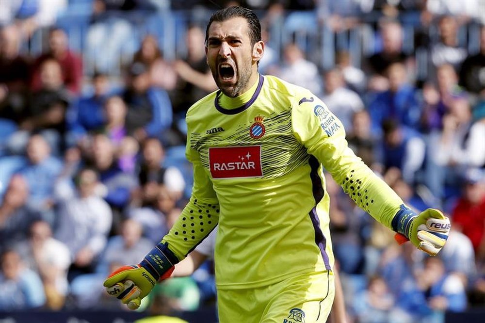 Diego López ha firmado con el Espanyol hasta 2020. EFE/Archivo