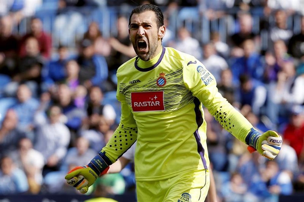 Diego López se ve mucho tiempo en el Espanyol. EFE