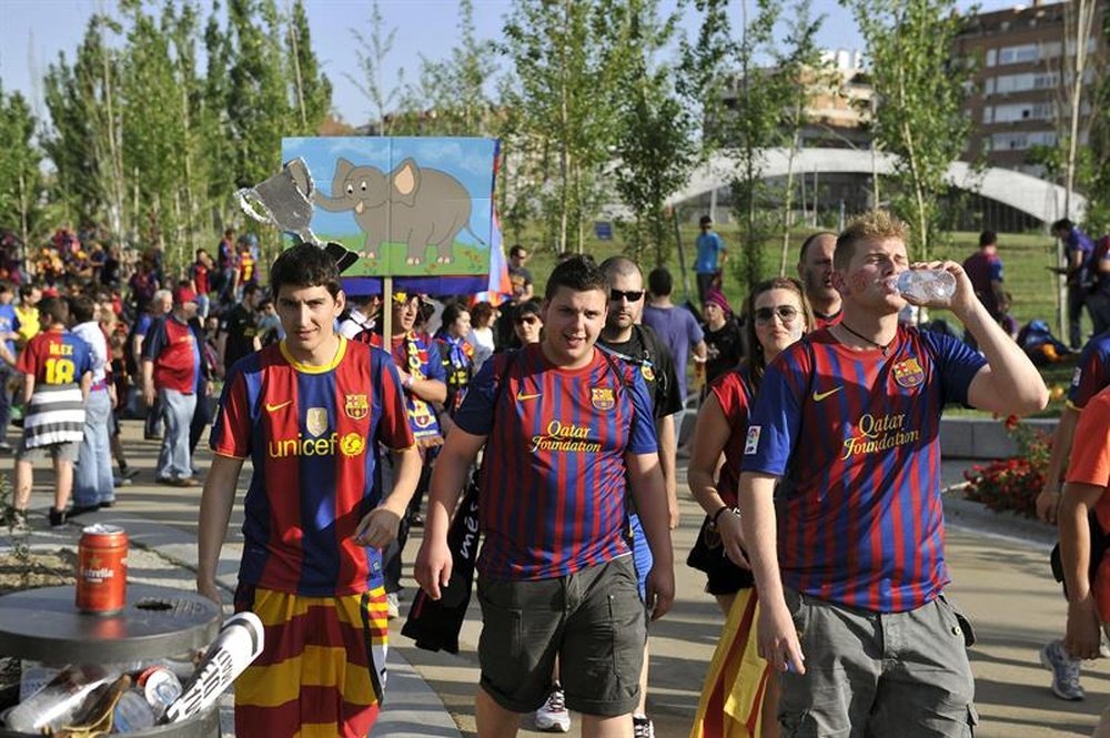 Los socios del Barcelona ya pueden comprar sus entradas para la final de la Copa del Rey. EFE/Archiv