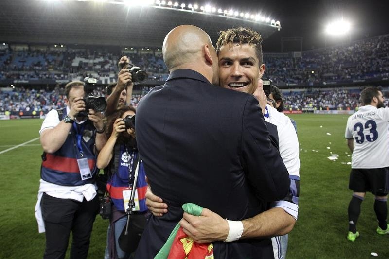 Zidane: Ronaldo happy to rest. EFE/Archivo