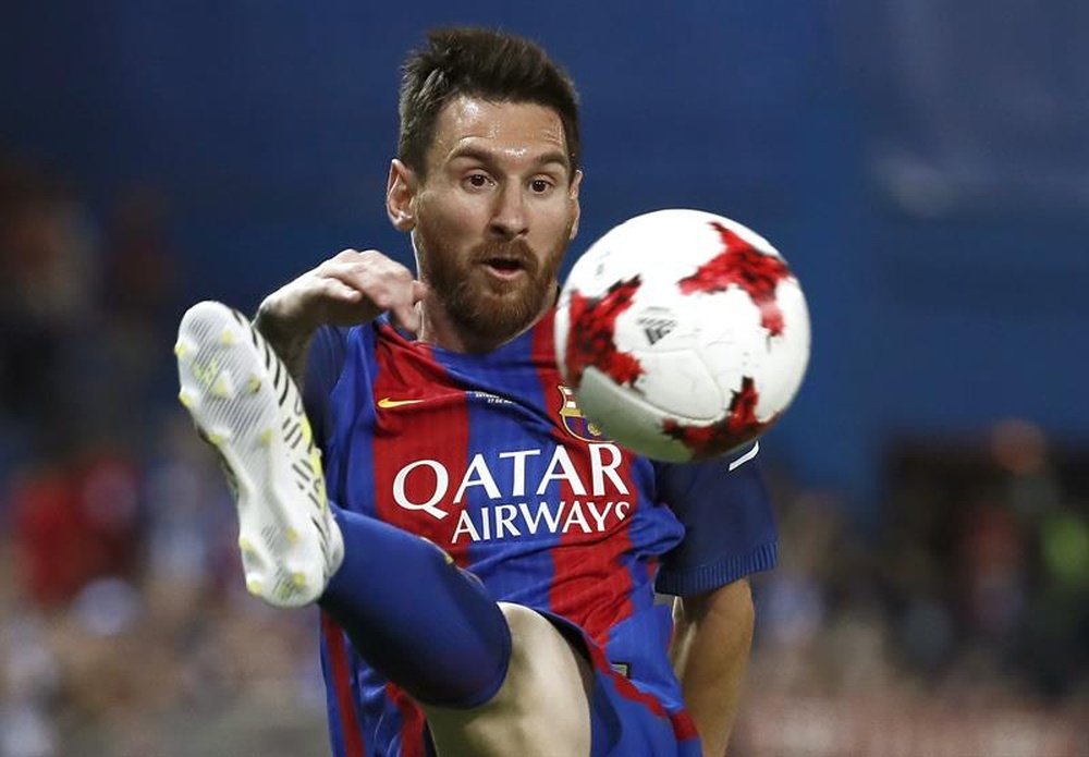 La renovación de Messi sigue en el punto de mira. EFE