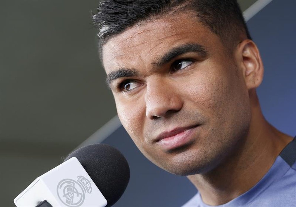 Casemiro refused to be drawn on speculation about Kylian Mbappe's future. AFP