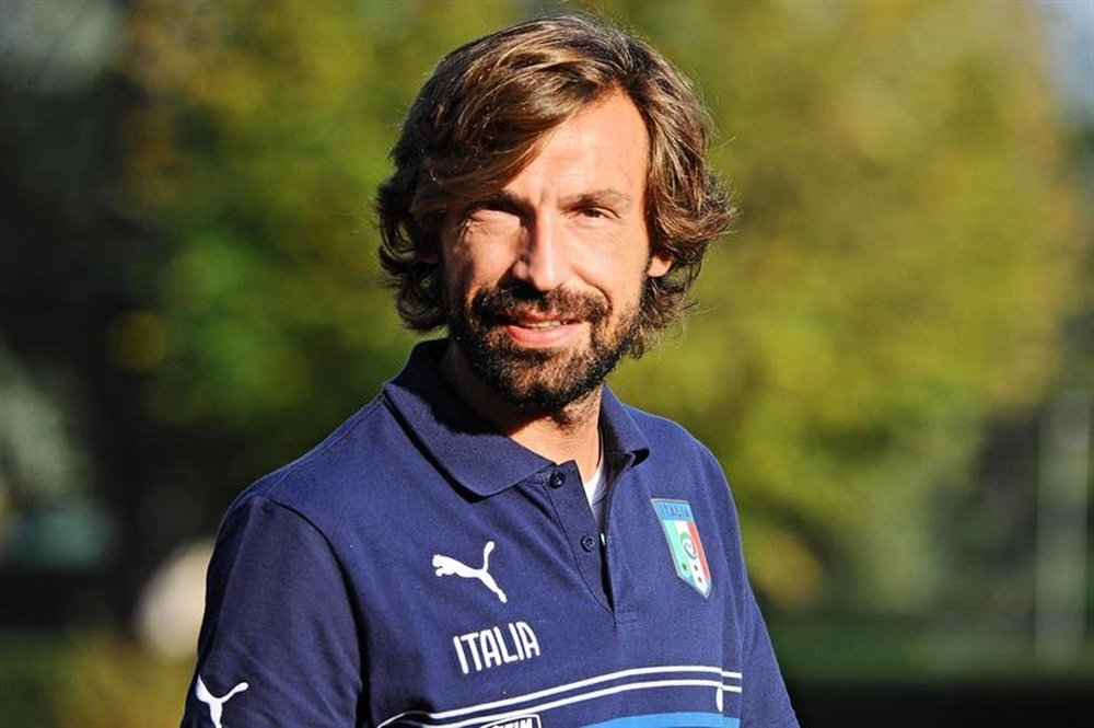 Pirlo played under Conte for Juventus and the Italy national team. EFE/Archivo