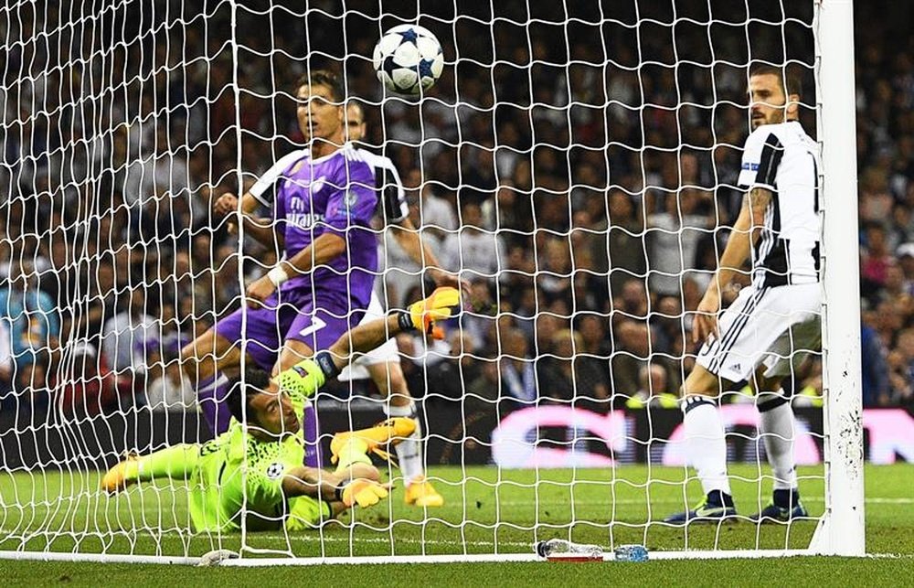 The last time Ronaldo faced Buffon was during the 2017 Champions League final. EFE/EPA