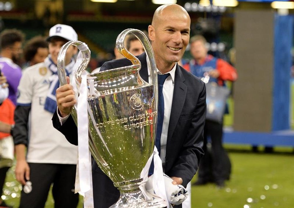 Zinedine Zidane has had lots of success in the early days of his managerial career. EFE/EPA