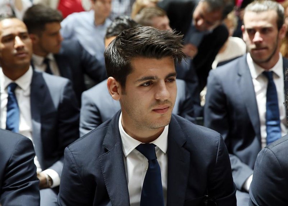 Morata podría vestir los colores del Milan. EFE/Archivo