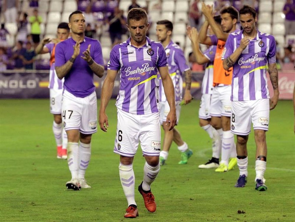 El Real Valladolid afronta su primera salida. EFE/R.GARCIA