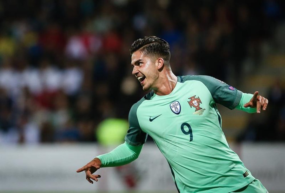 Andre Silva scored the only goal of the game against Hungary. EFE/EPA/Archivo