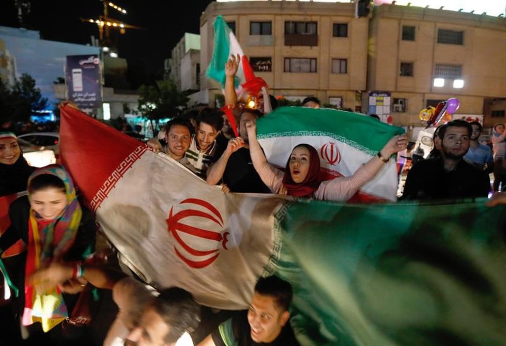 Irán celebró a lo grande el pase al Mundial. EFE