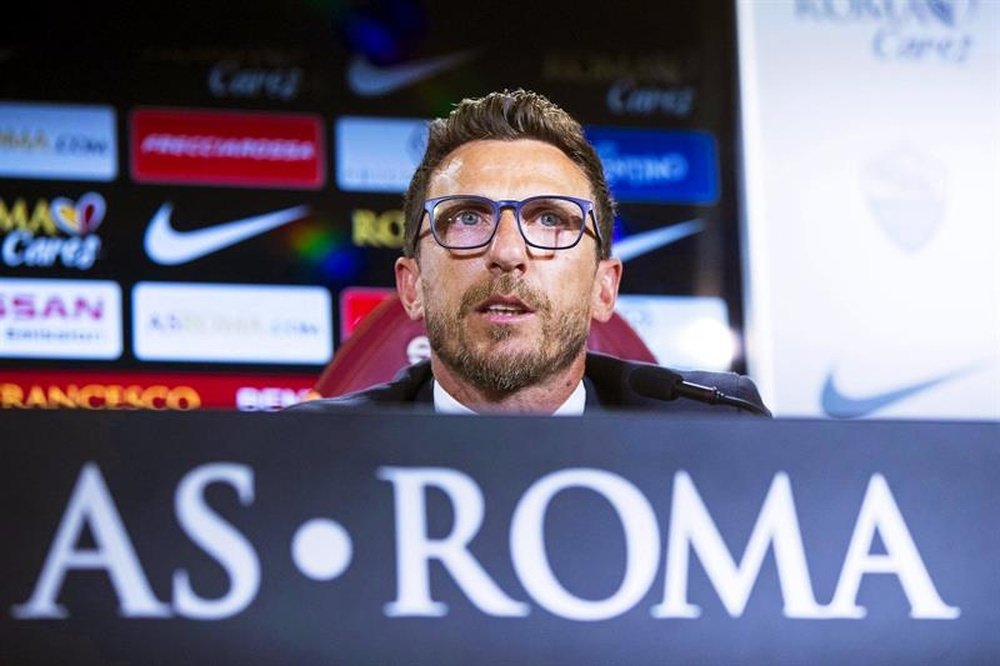 Di Francesco se marchó muy enfadado. EFE