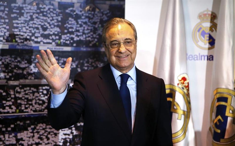 Florentino a été réélu président du club cet été. EFE