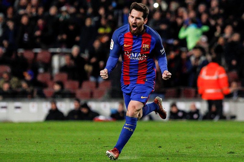 Messi cuelga un post sobre el partido del Barcelona leyendas. EFE/Archivo