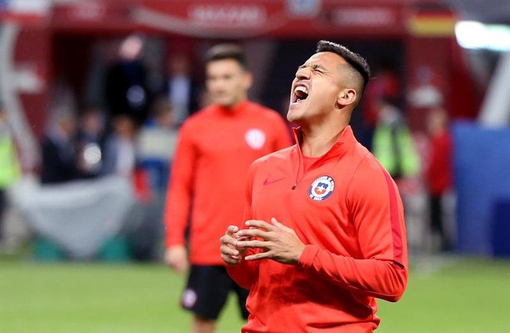 Alexis Sanchez will play against Germany. EFE