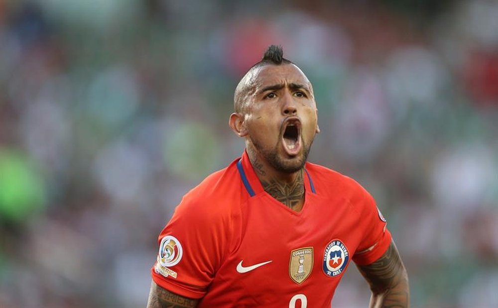 Chile will play Portugal in the Confederations Cup semi-final. EFE/ Archivo