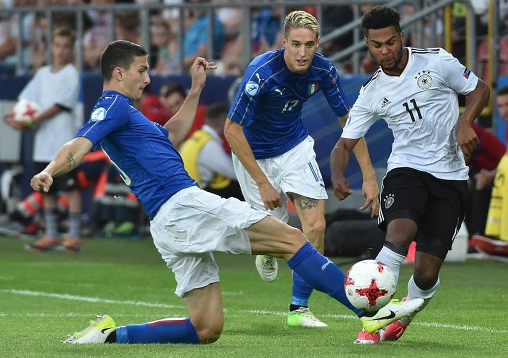 Italia superó a Alemania Sub 21. EFE