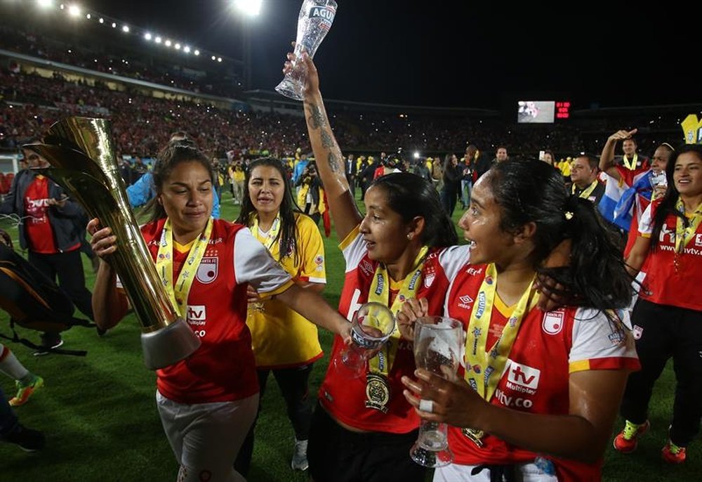 El fútbol femenino en Colombia ha registrado un sorprendente auge. EFE/Archivo