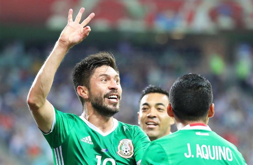 Peralta jouera ses derniers matchs avec le Mexique en Russie. EFE