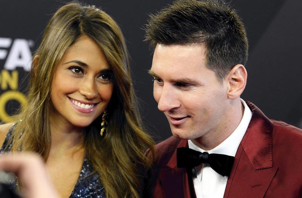 Messi, apaixonado por Antonela. EFE