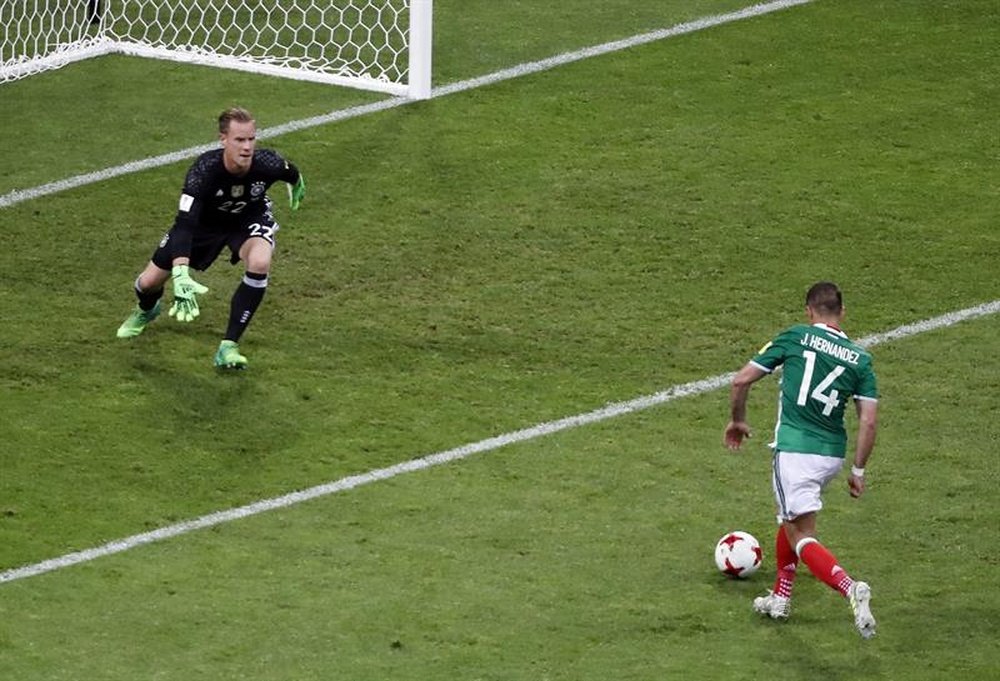 Alemania y México intercambiaron 'tiritos' en Twitter. EFE