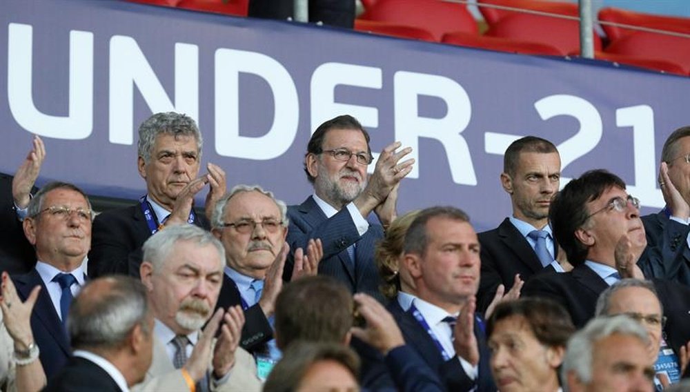 El presidente del Gobierno alabó a los jugadores españoles. EFE